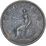 1806 Farthing - George III British Copper Coin