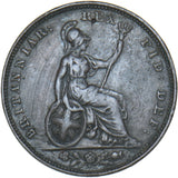 1827 Farthing - George IV British Copper Coin - Nice