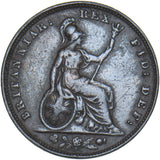 1828 Farthing - George IV British Copper Coin - Nice