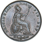 1838 Farthing - Victoria British Copper Coin - Very Nice