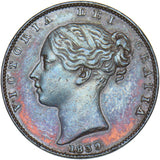 1839 Farthing - Victoria British Copper Coin - Very Nice