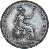 1839 Farthing - Victoria British Copper Coin - Very Nice