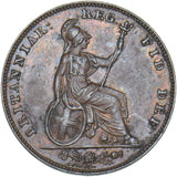 1839 Farthing - Victoria British Copper Coin - Very Nice