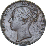 1840 Farthing - Victoria British Copper Coin - Nice