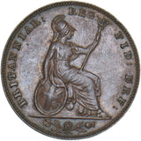 1841 Farthing - Victoria British Copper Coin - Very Nice