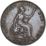 1842 Farthing - Victoria British Copper Coin - Nice