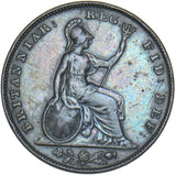 1844 Farthing - Victoria British Copper Coin