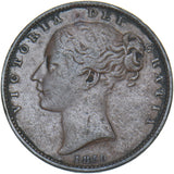 1850 Farthing - Victoria British Copper Coin