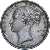 1853 Farthing - Victoria British Copper Coin - Nice