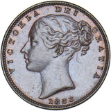 1853 Farthing - Victoria British Copper Coin - Very Nice