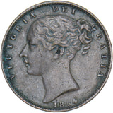 1854 Farthing - Victoria British Copper Coin