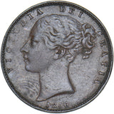 1856 Farthing - Victoria British Copper Coin - Nice