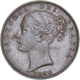 1858 Farthing - Victoria British Copper Coin - Nice