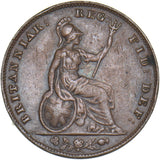 1859 Farthing - Victoria British Copper Coin