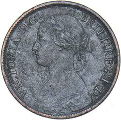 1863 Farthing - Victoria British Bronze Coin