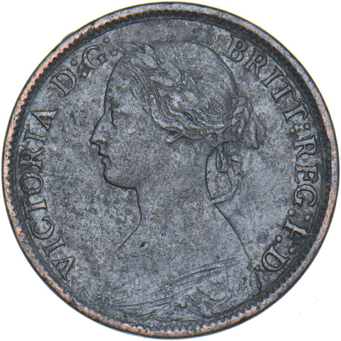 1863 Farthing - Victoria British Bronze Coin