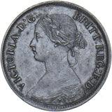 1864 Farthing - Victoria British Bronze Coin - Very Nice
