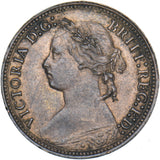 1878 Farthing - Victoria British Bronze Coin - Very Nice