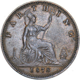 1878 Farthing - Victoria British Bronze Coin - Very Nice
