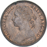 1881 Farthing - Victoria British Bronze Coin - Very Nice