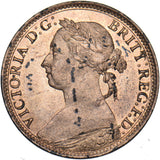 1888 Farthing - Victoria British Bronze Coin - Superb