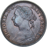 1891 Farthing - Victoria British Bronze Coin - Very Nice