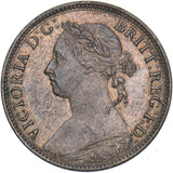 1891 Farthing - Victoria British Bronze Coin - Very Nice