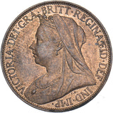 1896 Farthing - Victoria British Bronze Coin - Superb