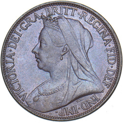 1901 Farthing - Victoria British Bronze Coin - Superb