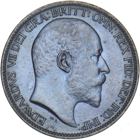 1905 Farthing - Edward VII British Bronze Coin - Superb