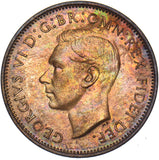 1950 Proof Farthing - George VI British Bronze Coin - Superb