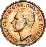 1950 Proof Farthing - George VI British Bronze Coin - Superb