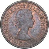 1953 Farthing (F662 2+A) - Elizabeth II British Bronze Coin - Very Nice