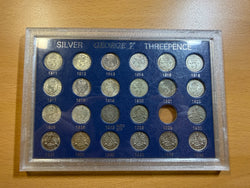 1911 - 1936 High Grade British Silver Threepences Lot (23 Coins)