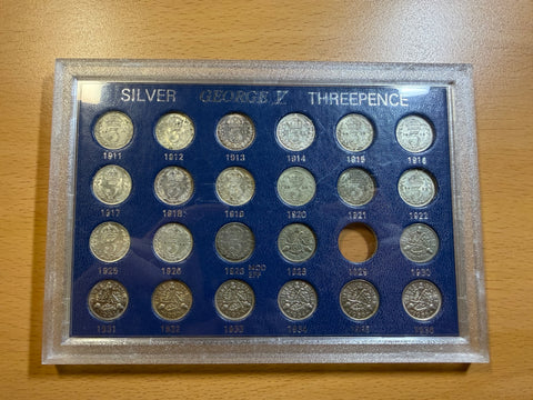1911 - 1936 High Grade British Silver Threepences Lot (23 Coins)