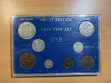 1936 British Year Type Set Halfcrown to Farthing - George V British Coins