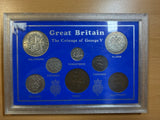 1936 British Year Type Set Halfcrown to Farthing - George V British Coins