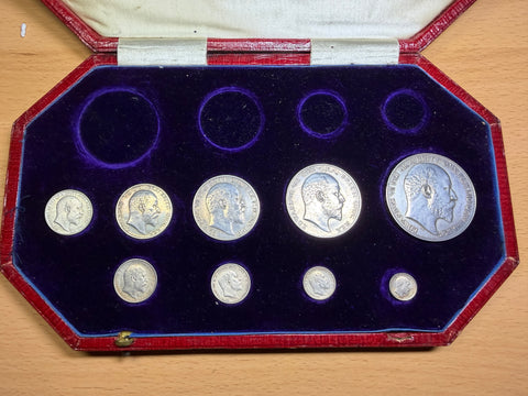 1902 Part Matt Proof Set (Silver Complete) - Edward VII Coins - Superb