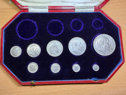 1902 Part Matt Proof Set (Silver Complete) - Edward VII Coins - Superb