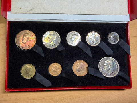 1950 Proof Set - George VI British Coins - Superb