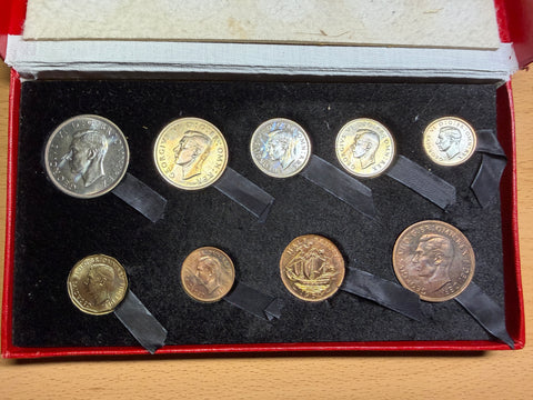1950 Proof Set - George VI British Coins - Superb