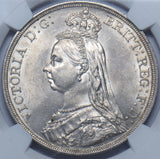 1887 Crown (NGC MS 62) - Victoria British Silver Coin - Superb