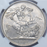 1887 Crown (NGC MS 62) - Victoria British Silver Coin - Superb