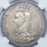 1887 Crown (NGC MS 64) - Victoria British Silver Coin - Superb