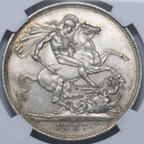 1887 Crown (NGC MS 61) - Victoria British Silver Coin - Superb