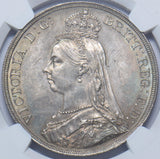 1887 Crown (NGC MS 62) - Victoria British Silver Coin - Superb