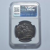 1889 Crown (NGC AU 53) - Victoria British Silver Coin - Very Nice