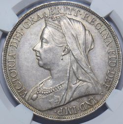 1895 LIX Crown (NGC MS 61) - Victoria British Silver Coin - Superb