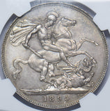 1895 LIX Crown (NGC MS 61) - Victoria British Silver Coin - Superb