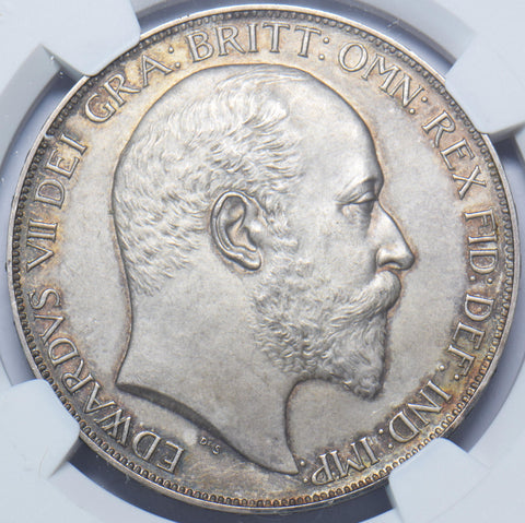 1902 Matt Proof Crown (NGC PF 62 Matte)- Edward VII British Silver Coin - Superb
